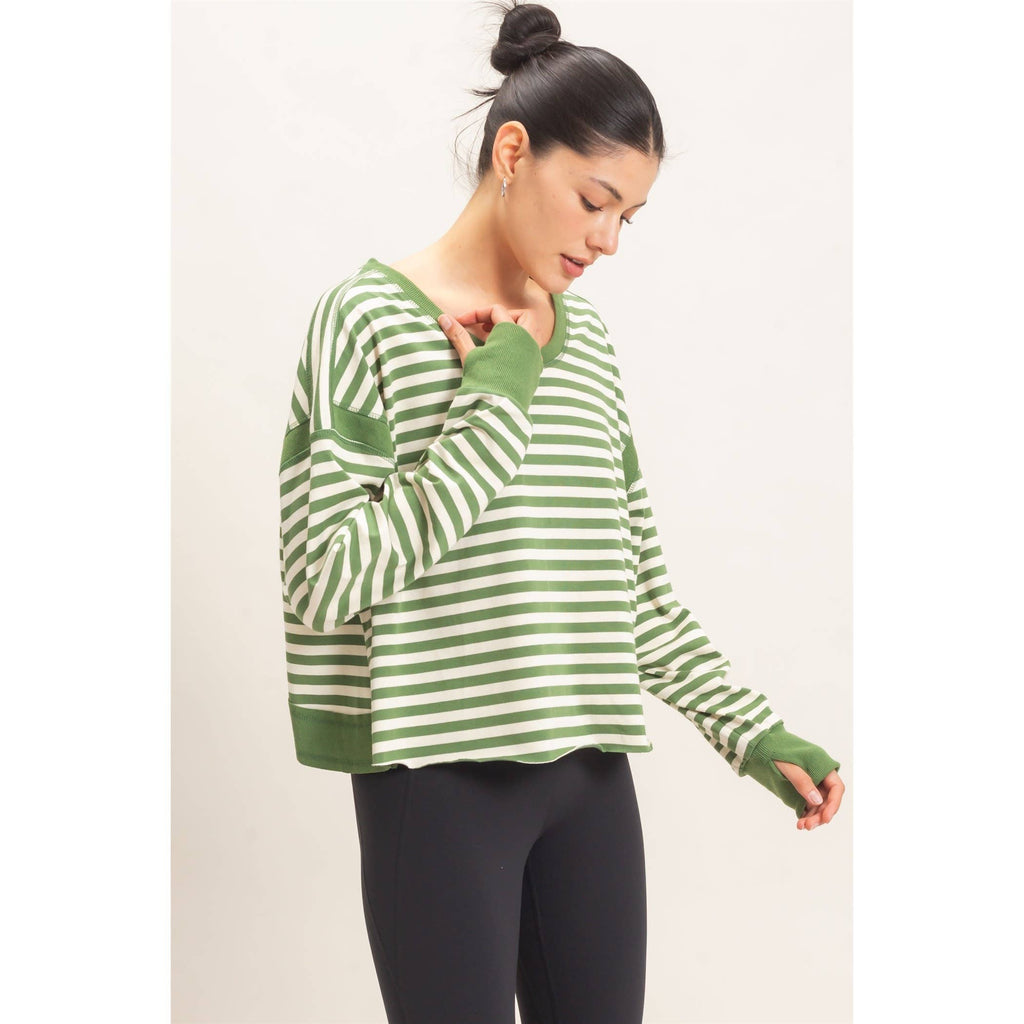 Striped Long Sleeve Top