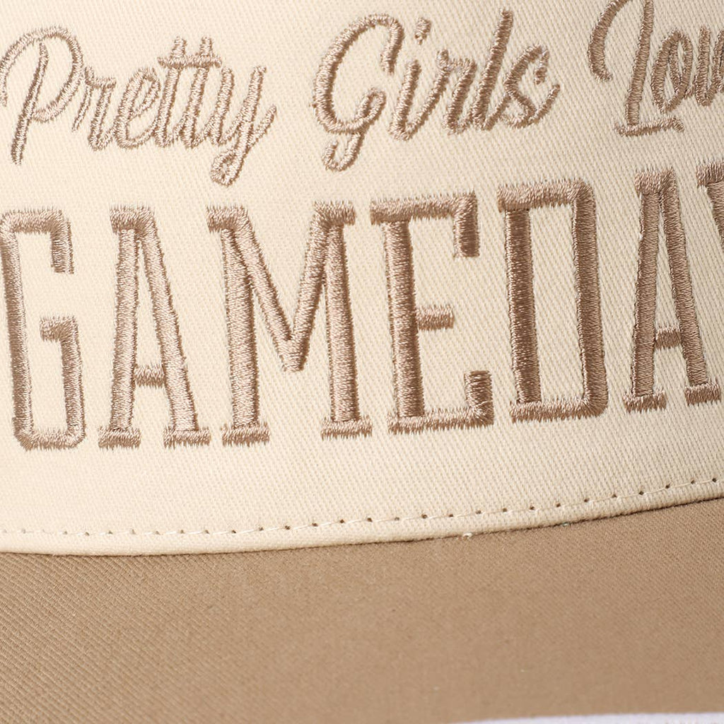 PRETTY GIRLS..Embroidery Double Stitch Trucker Hat