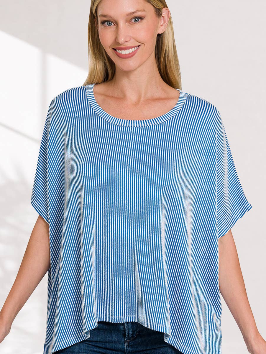 Corded Oversized Top