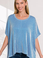Corded Oversized Top