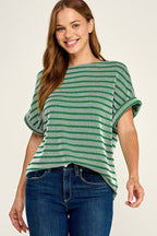 Stripe Rib Top