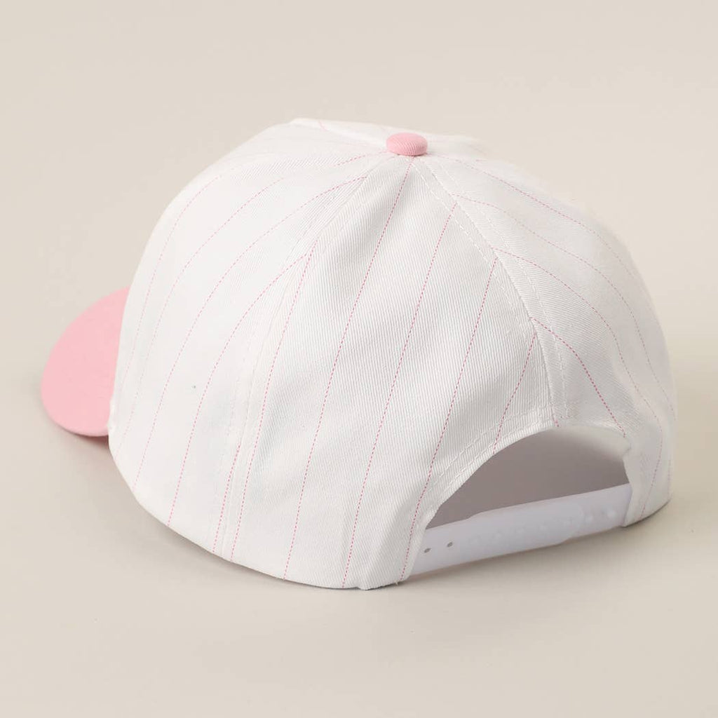 Lobster Embroidered Patch Seersucker Brim Trucker Hat