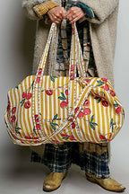 Front Pocket Quilted Adjustable Strap Bag