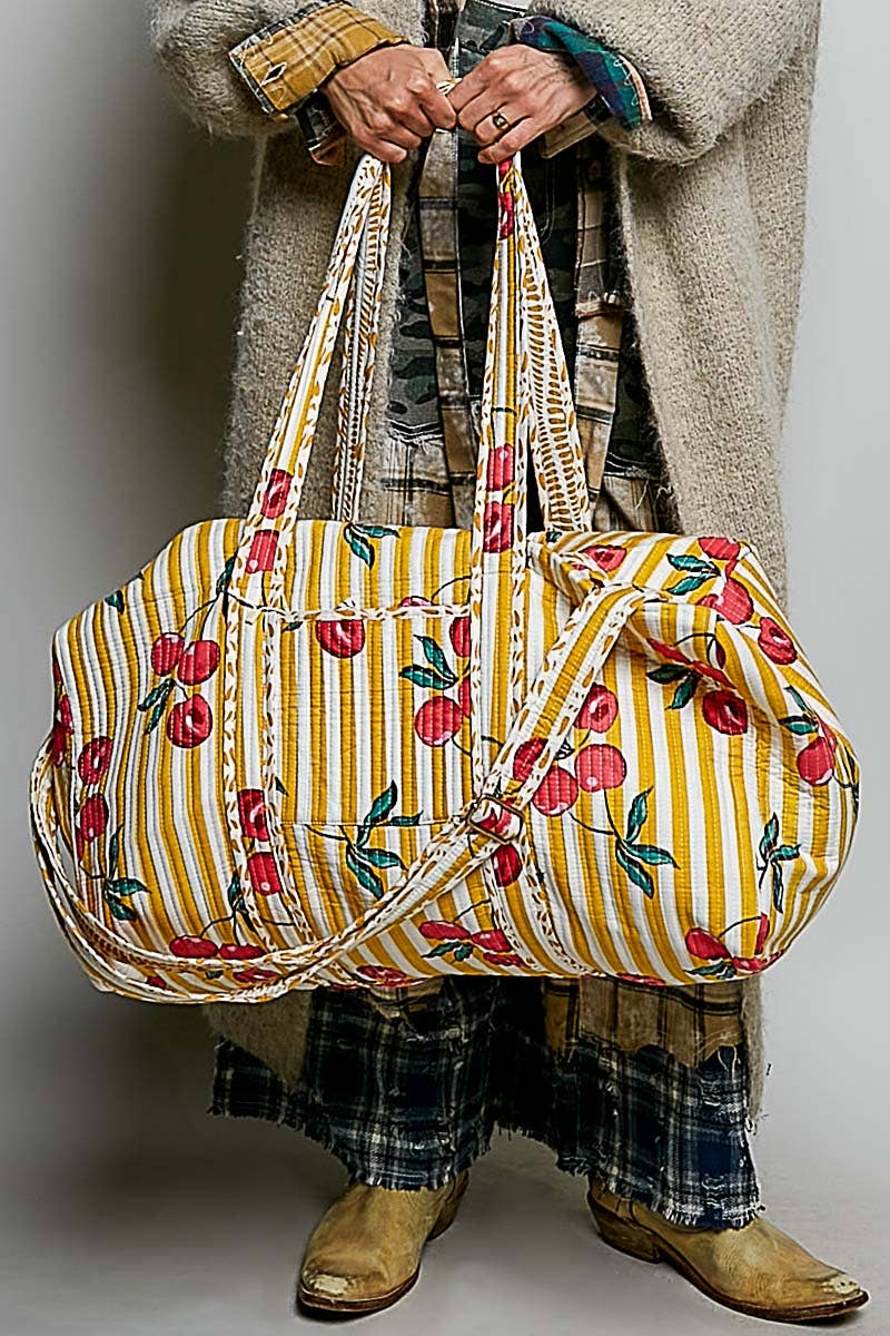 Front Pocket Quilted Adjustable Strap Bag