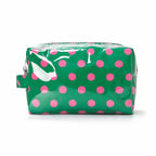 POLKA DOT WATERPROOF CLEAR COSMETIC MAKEUP POUCH BAG |40P630
