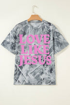 PRETTY BASH Love Like Jesus Camo Woodland Tee