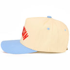 C.C NASHVILLE Embroidered Letter Two Tone Trucker Hat