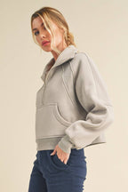 950CK Dove Funnel Neck Half Zip 6