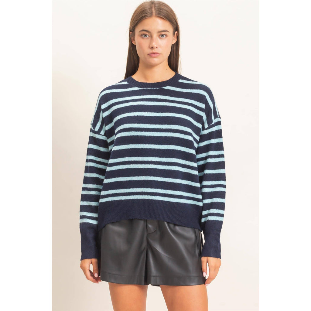 Striped Crew Neck Sweater