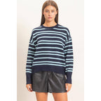 Striped Crew Neck Sweater