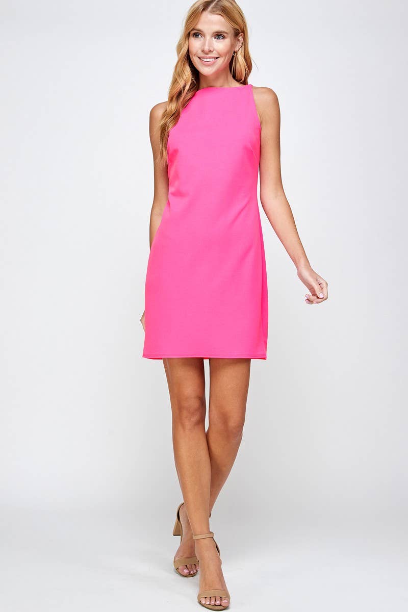 Solid Shift Dress
