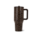 Brown Leopard HydroJug 40 oz Traveler Tumbler