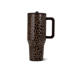 Brown Leopard HydroJug 40 oz Traveler Tumbler