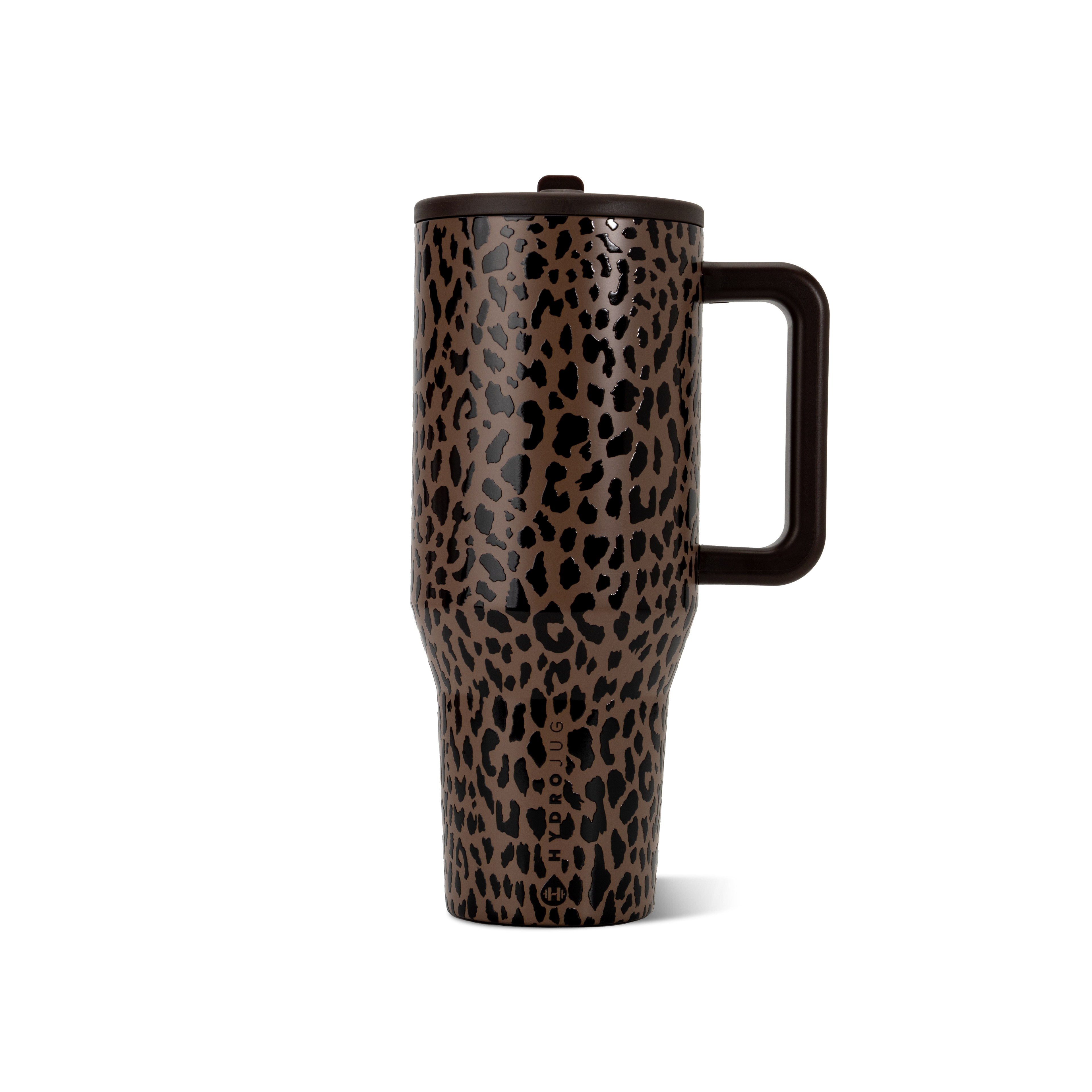Brown Leopard HydroJug 40 oz Traveler Tumbler
