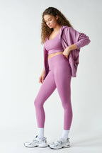 Fleece Hoodie Jacket with Tapered Sleeves