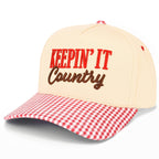 C.C KEEPIN' IT COUNTRY Letter Two Tone Trucker Hat