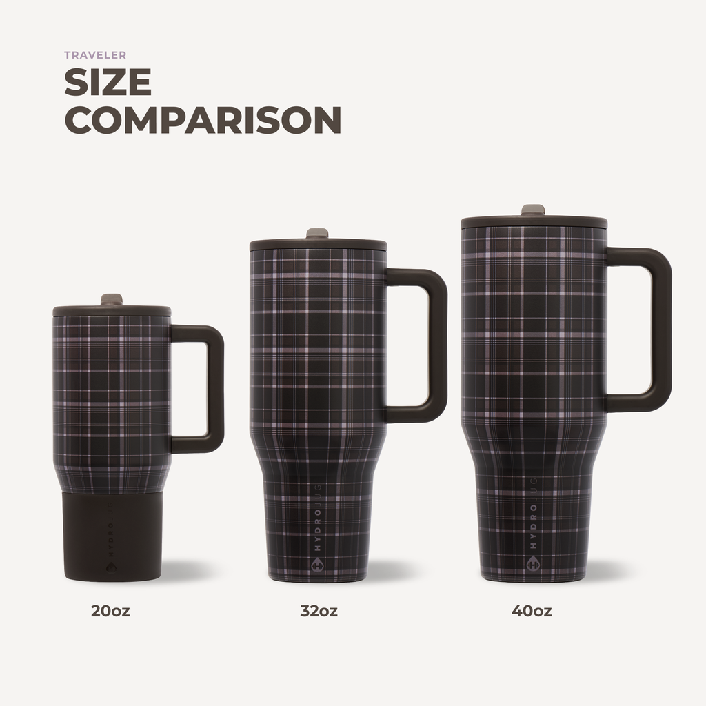 Flannel HydroJug 40 oz Traveler Tumbler