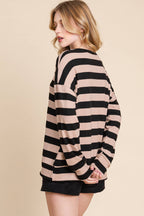 Stripe Dolman Sweater