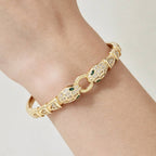 Bejeweled Twin Snake Bracelet