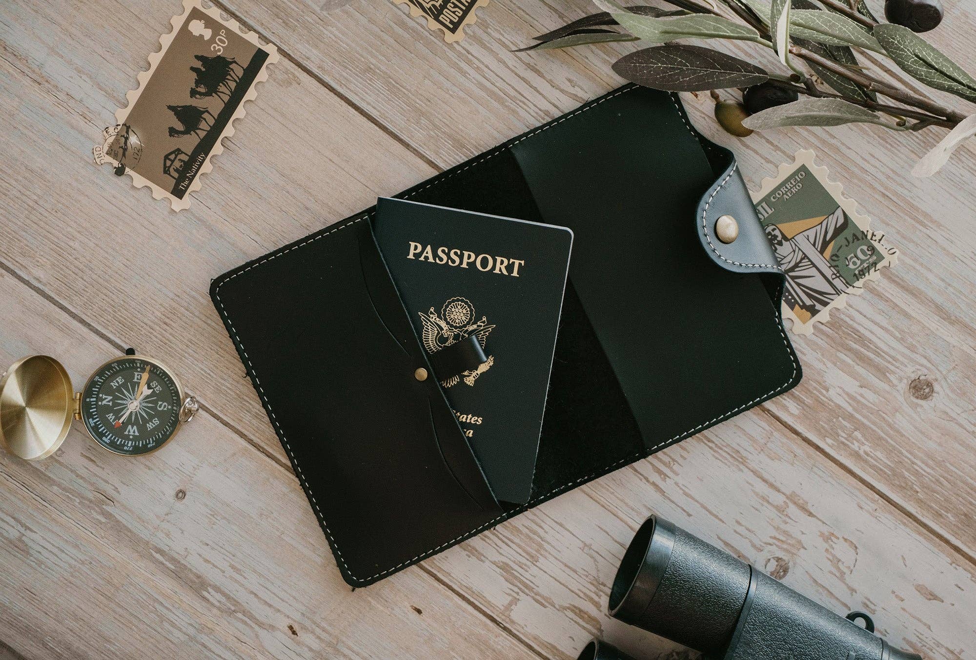 Personalized Leather Passport Cover, Leather Journal, Refillable Custom Notebook Travel Journal, Handmade Journal, Personalized Wedding Gift, Groomsmen Gift, Wedding Gift