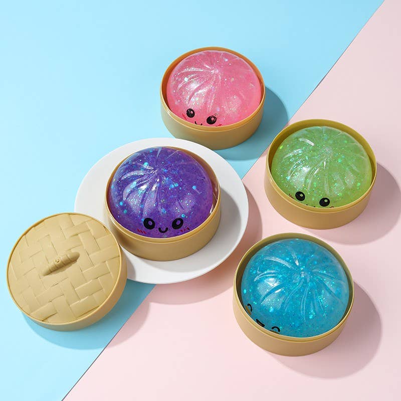 Pressure Sparkle Squishy Toy Dumplings | 40BTS416