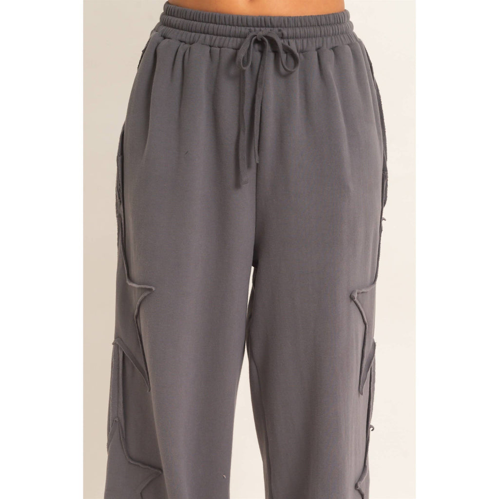 French Terry Star Patch Sweatpants