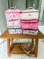Quilted Western Makeup Bag  | Cowgirl Cosmetic Bag Fabric 