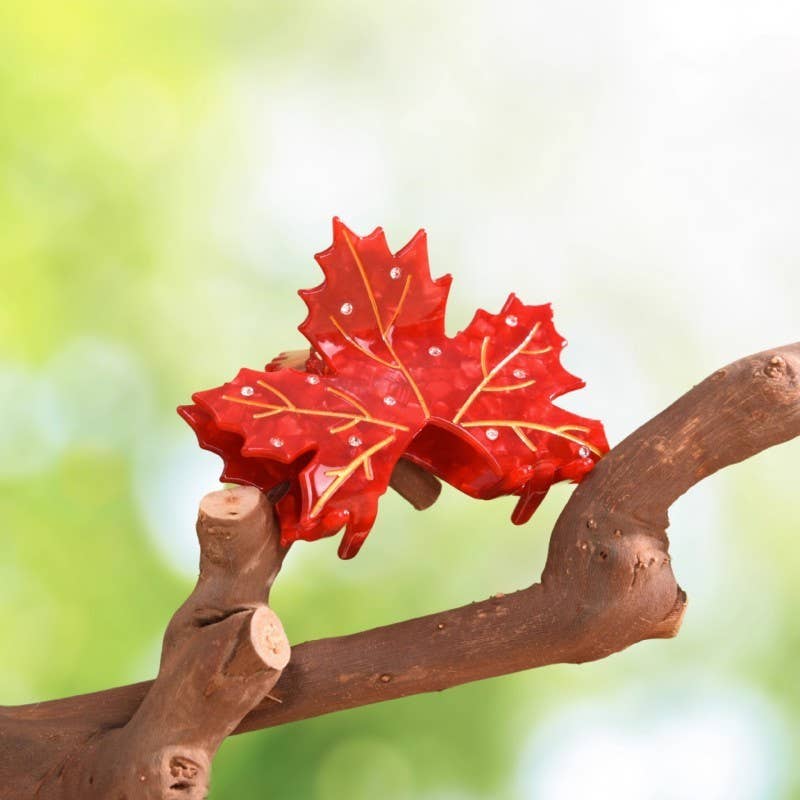JUMBO FALL LEAF HAIR CLAW CLIPS | 40H1080