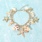 Coastal Pearl Charm Bracelet