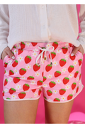 Fest Strawberry Swirl Drawstring Everyday Shorts