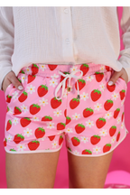 Fest Strawberry Swirl Drawstring Everyday Shorts