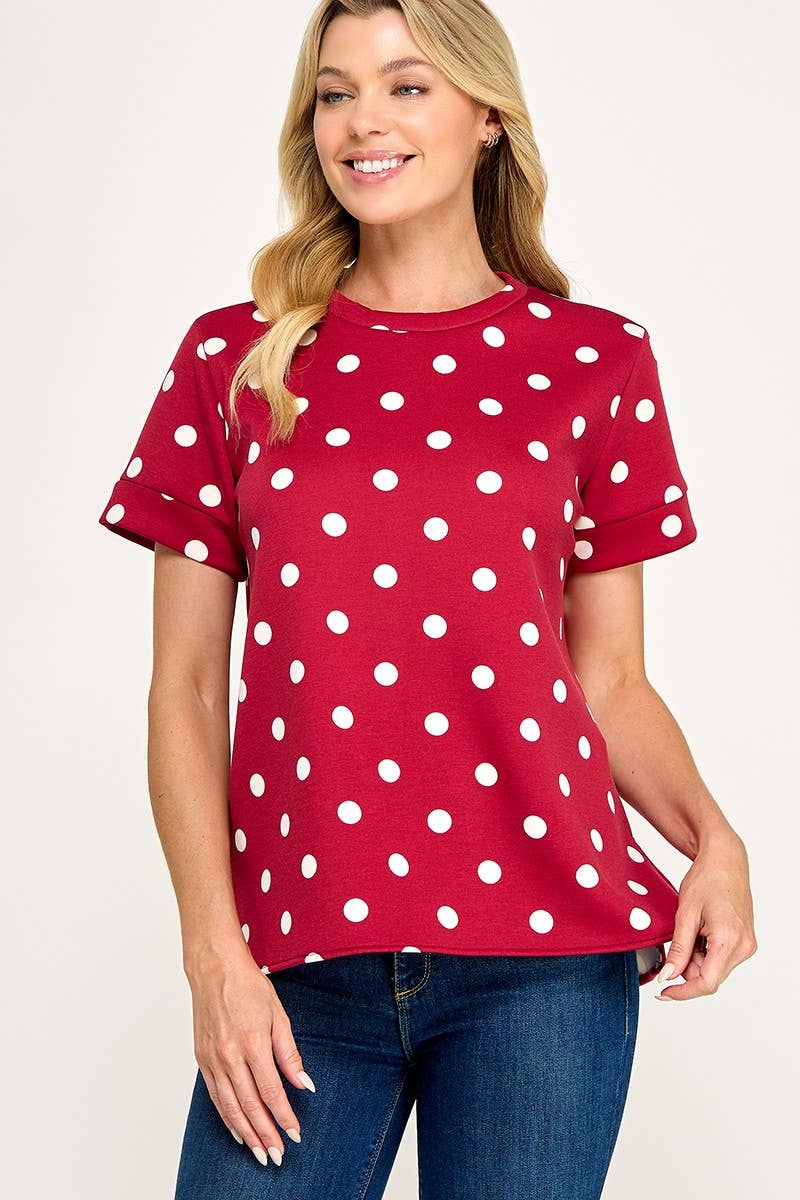 Luxe Polka Dot T Shirt