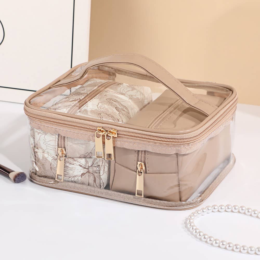 Clear Travel Cosmetic Organizer Travel Bag Pouch | 40P631