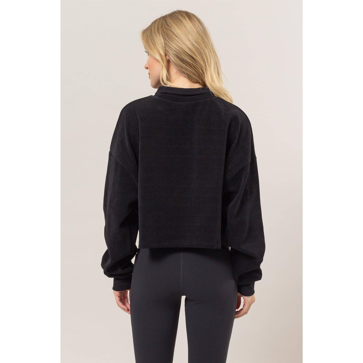 Collared Rib Knit Top