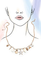 Take Me To The Sea Pearl Charm Necklace