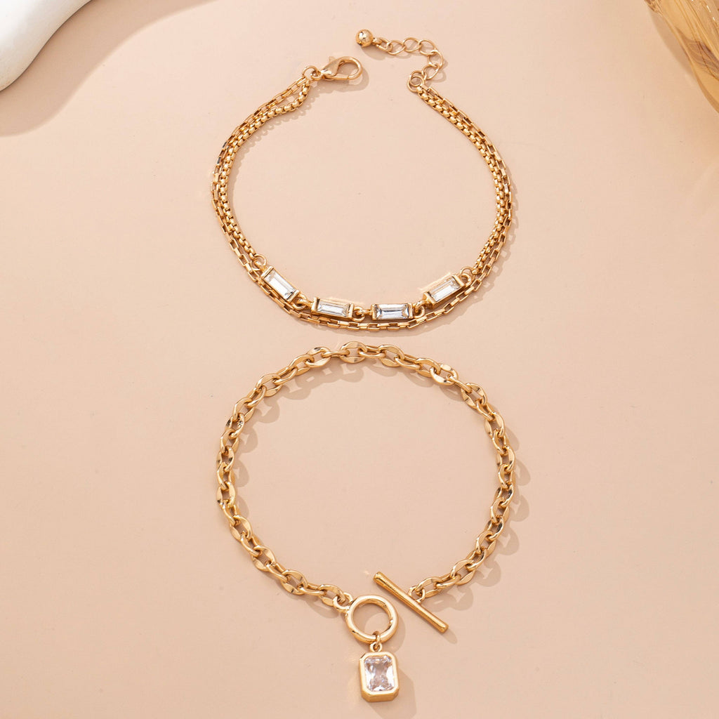 Multi Baguette Crystals & Toggle Clasp | 80B1650