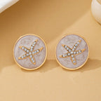 Starfish Medallion Stud Earrings | 80E62189