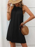 Sleeveless Round Neck Loose Fit Summer Dress for Women