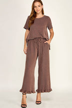 Solid Curly Rib Set