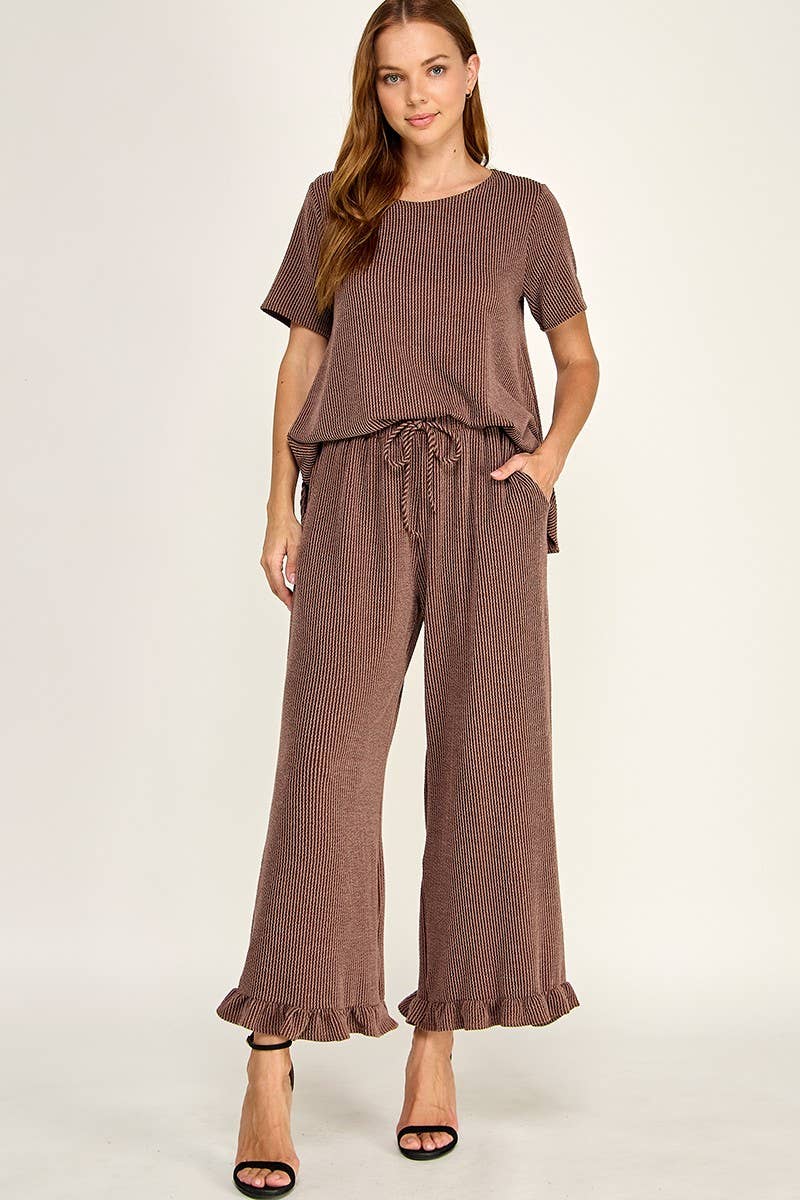 Solid Curly Rib Set