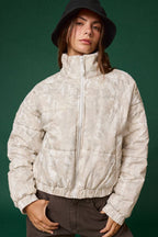 PJ16891-3 - CAMO QUILTED PUFFER JACKET