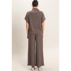 Dolman Sleeve Top And Pant Set