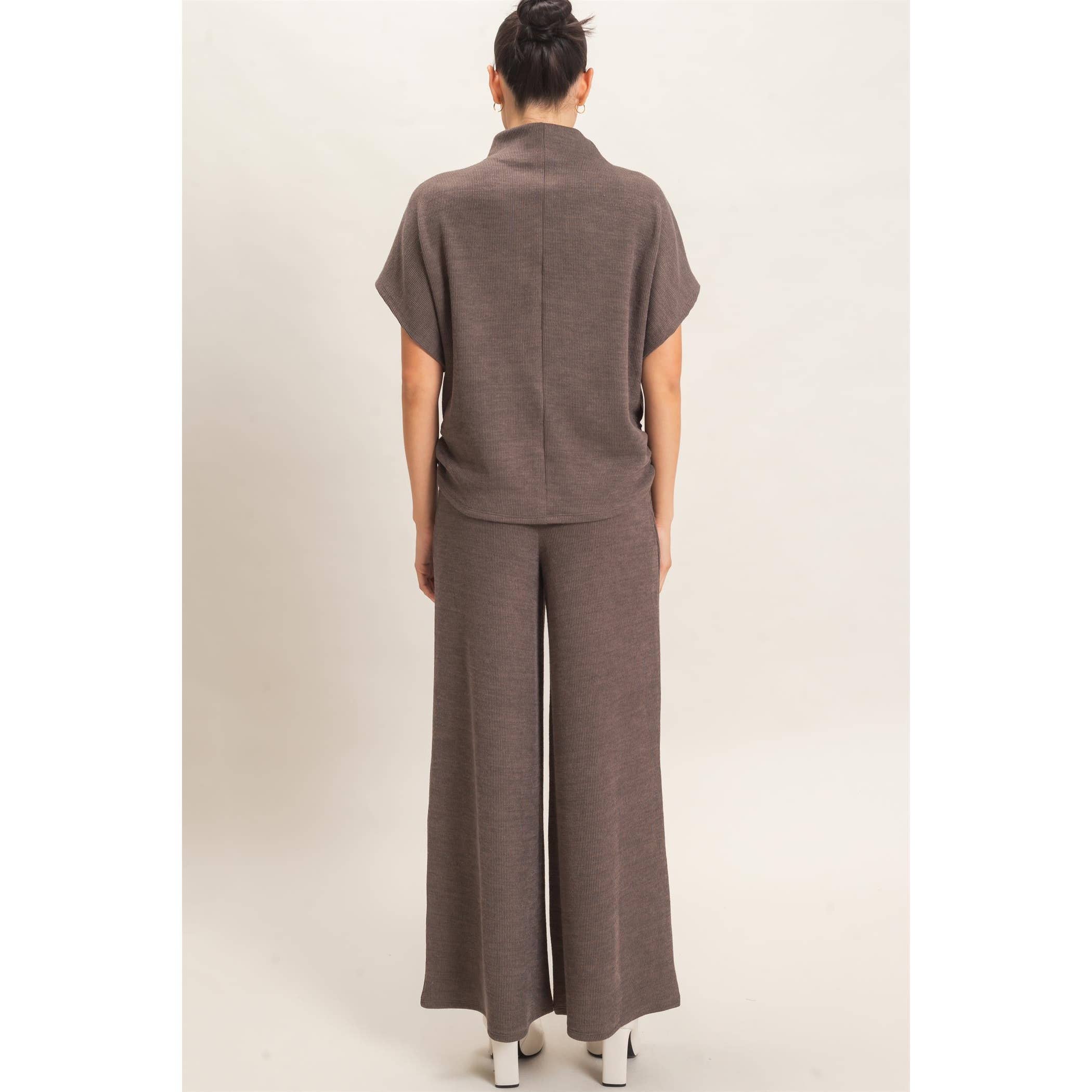 Dolman Sleeve Top And Pant Set