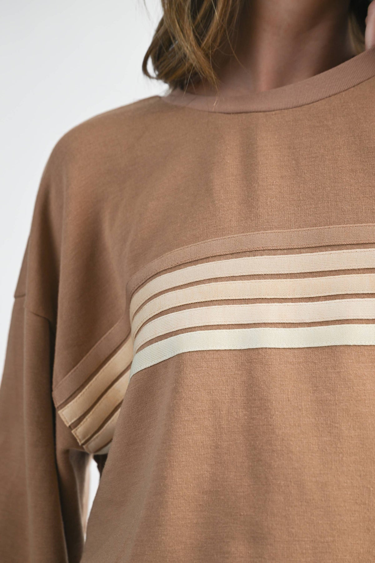 9150GK Retro Ombre Stripe Graphic Sweatshirt