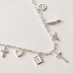 18K Gold-Dipped Faith & Love Charm | Necklace