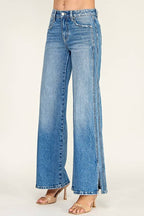 P7146W-MD MID RISE COMFORT WIDE LEG W/ SEAM DETAILING