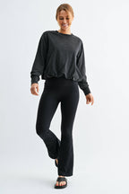 Mineral Cloud Bubble Hem Pullover