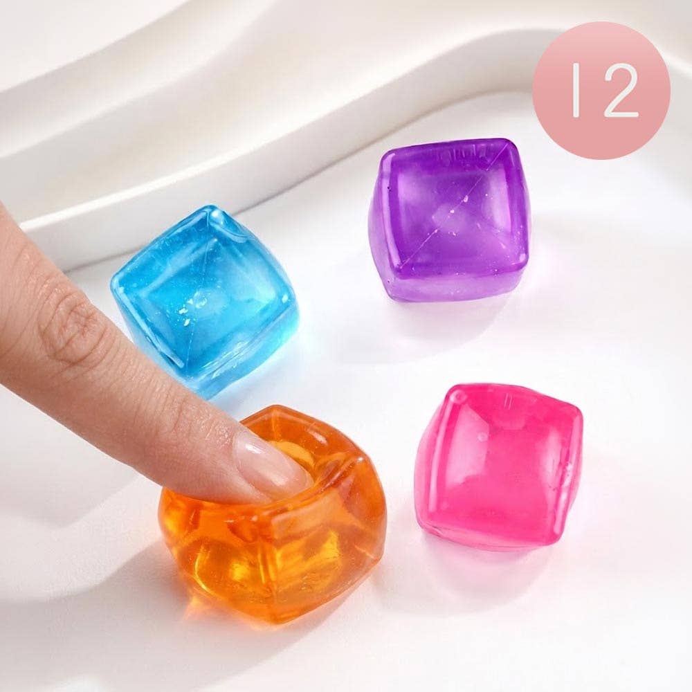 12PCS - Cube Squeeze Squishy Stress Relief Toy
