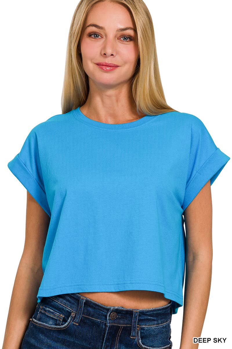 Cotton Short Sleeve Tee - Zenana