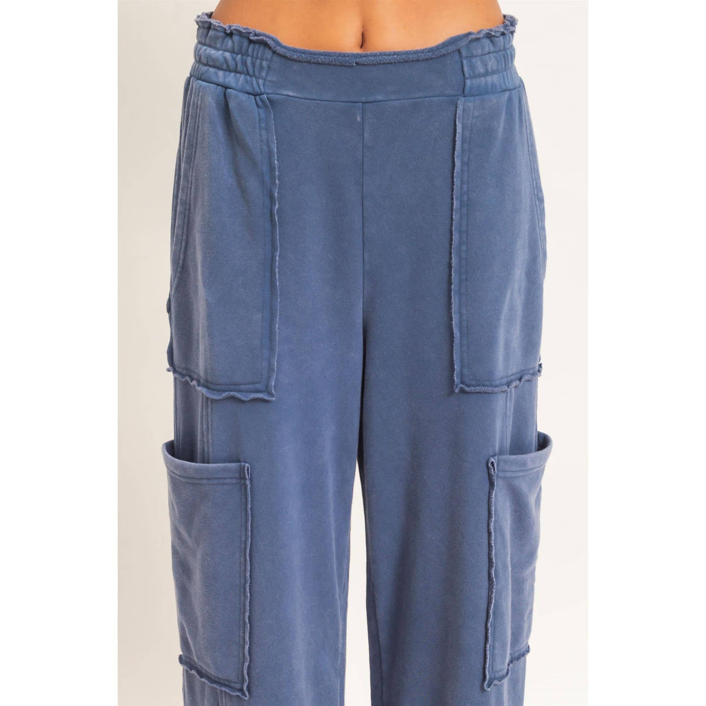 Mineral Wash Cargo Pocket Pants